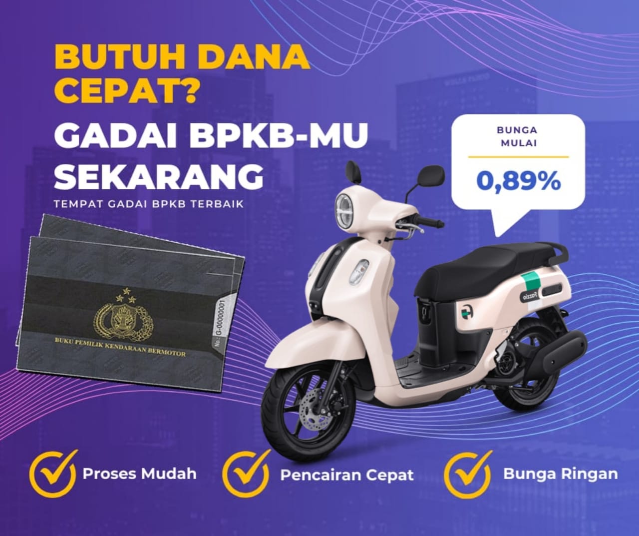 Kredit Jaminan Bpkb Motor Yamaha Fazzio 125 Dapat Dana Berapa? Seperti Ini Simulasinya